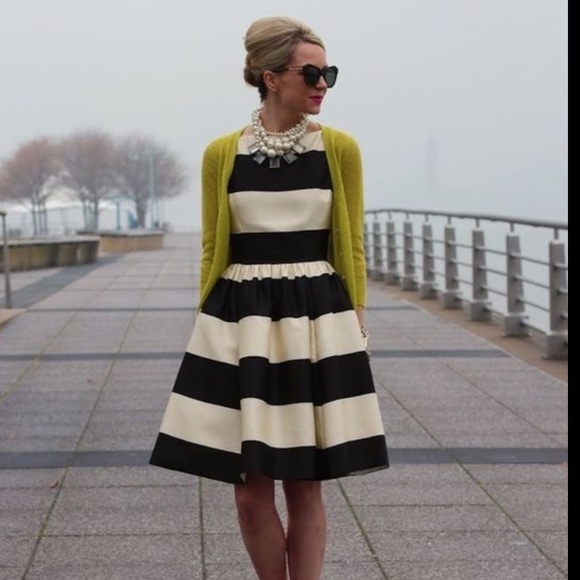 Kate Spade Carolyn Dress Ivory & Black